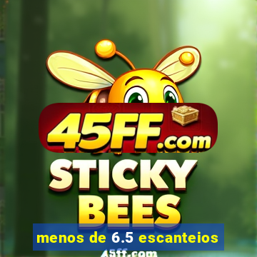 menos de 6.5 escanteios